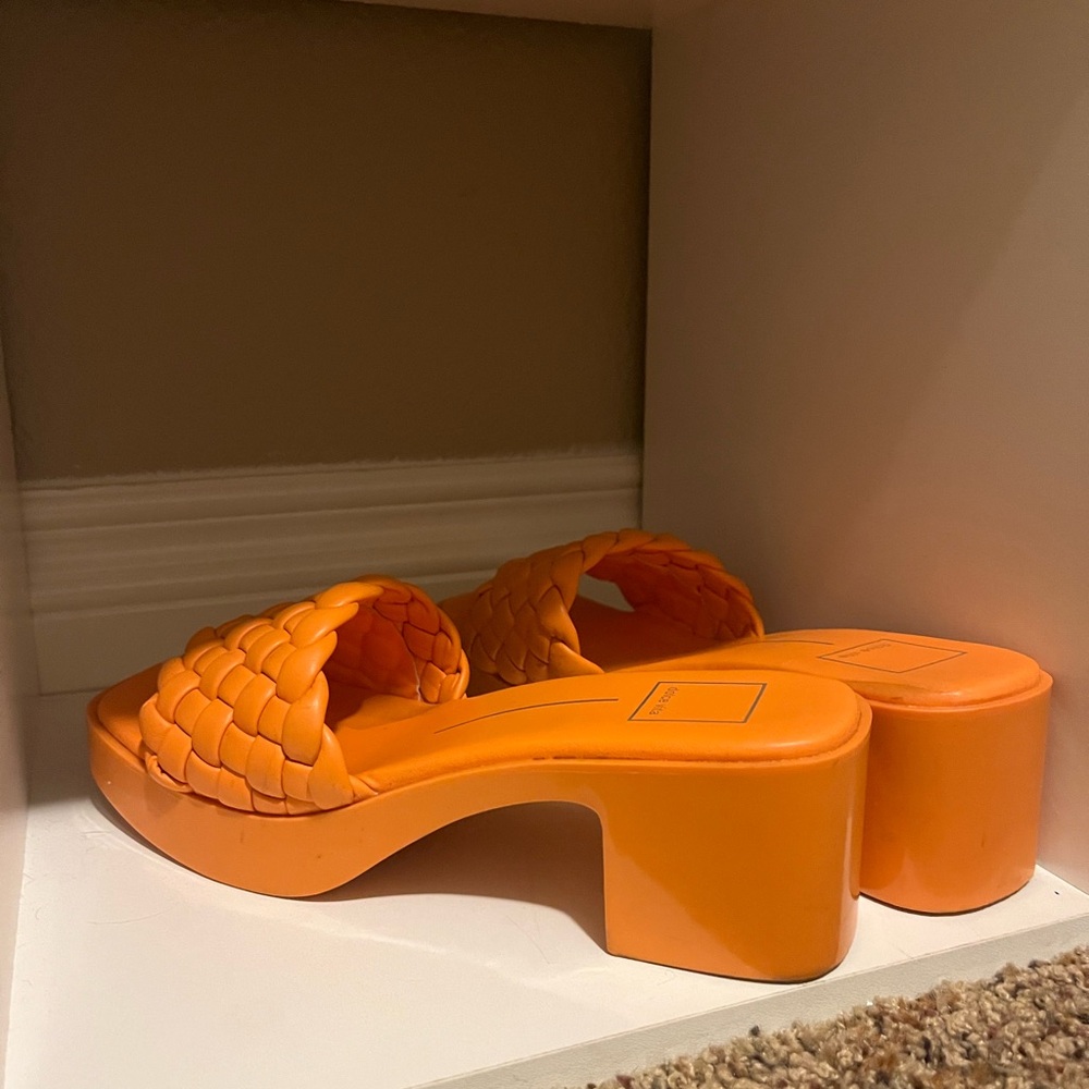 Orange Platform Sandals